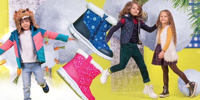 Зима. Модели обуви созданные для детей